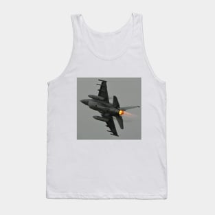 F-16 Afterburner Turn with vapor Tank Top